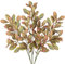 Arborus 3 Stück Herbstzweige Künstliche Pflanzen Zweige mit Blätter 80 cm Gelb Künstliche Äste Pittosporum Zweige für Herbst Deko Balkon Wohnzimmer Fensterbank Zimmer Büro Deko