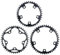 Platos Para Bicicletas Plato 110 130 BCD 36T 38T 40T 42T 46T 50T corona de bicicleta de carretera de estrella ancha estrecha 5 pernos estrella delantera for bicicleta plegable ( Color : 36T , Size : 1