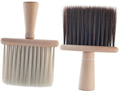 Housoutil Haarbürste Friseur Reinigungswerkzeug Haarstylingbürste Reinigungsbürste Holz Friseurbürste Kaputte Haare Für Home Shop Braun