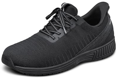 Orthofeet Yari Orthopädische Herren Sneaker | Hands-Free Wasserabweisende Slip-On Stretch-Sneaker, Rutschfest, Fußgewölbestütze Und Weiche Dämpfung