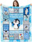 3D Drucken Kuscheldecke 70x100cm Blauer Pinguin Wohndecke Flauschige Warm Weiche Schmusedecke Sofadecke Jungen Mädchen für Wohnzimmer, Schlafzimmer, Camping, Picknick