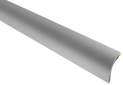 Übergangsprofil selbstklebend und zum Schrauben, Länge 1m, Breite 30-50 mm, Made in Germany, Übergangsschiene Aluminium eloxiert, Übergangsleiste (silber, B: 50mm H: 5,5mm selbstklebend)