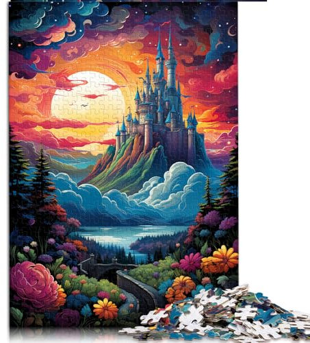 2000 Teile als Geschenk für Erwachsene, Das farbenfrohe Schloss Neuschwanstein-Papierpuzzle, Geeignet für Erwachsene und Kinder ab 12 Jahren, Tolles Geschenk für Erwachsene. Größe: 70 x 100 cm.