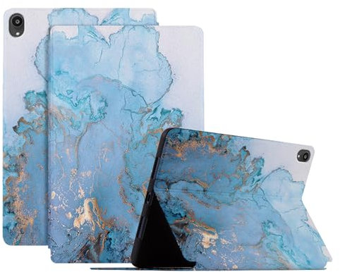 DayQiQiPu Funda para Lenovo Tab P11/ P11 Plus Modelo: TB-J606F/J606X/J616F 11 Pulgadas Pintura al óleo Patrón PU cuer, Carcasa Tableta Flip de Soporte ultradelgada Con Auto Reposo/Activación,03