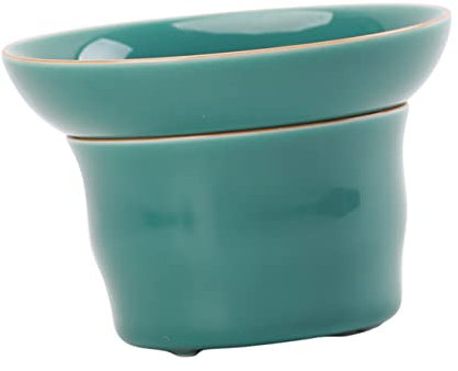 PRETYZOOM Colador De Té De Cerámica Con Base Filtro e Infusor De Té Color Verde Turquesa Para Hogar Accesorio Funcional Para Infusiones