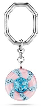 Swarovski Porte-clés Dulcis, Taille ronde, Multicolore, Métal rhodié