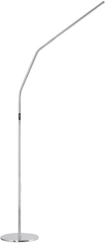 Daylight Slimline 4 LED Floor Lamp - 6,000K, 3,200 Lux, 4 Brightness Levels, USB-C Port for Fast Charging - Sleek Design, Anti-Glare Shade, Flexible Height Adjustment - Brushed Steel