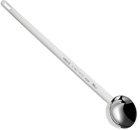 Coffee Measuring Scoop Long Handle Coffee Scoops Stainless Steel Measure Scoops 9.7 Metal Tablespoon for Ground Coffees, Espresso, Tea, Sugar (2tbsp/ 30ml)