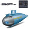 BlocteckToy Mini sous-marin nucléaire radiocommandé pour piscines et lacs, bateau télécommandé 6 canaux pour plongée électronique dans l'eau, cadeau pour jeunes et adultes, modèle de bateaux nautiques