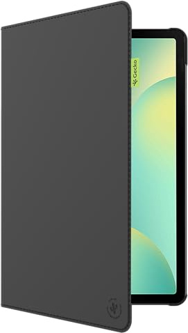 Gecko Covers - Tablet Hülle/Cover aus Kaktusschale geeignet für Samsung Galaxy Tab S9 / S9 FE / S10 FE / S10 Lite - Schlaf/Wach Funktion - Schwarz