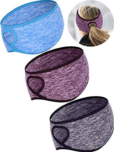 Tatuo Haarreif, Fleece, Pferd, Grau, Blau, Kaffeebraun, 3 Stück