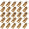 MaoXinTek Ouvre-Bouteille Clé Principales Décapsuleurs Assortis Vintage Squelette Touches et étiquette de Papier Kraft pour Fête de Marriage Décoration 25 Pcs