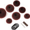 Donut Hair Bun Maker Set 7 Stück - Frisurenhilfe Set mit 5 elastischen Haarband, 20 U-Form Haarspange Haarnadel, Haarknoten Former Set für Kinder Mädchen Frauen (Braun)