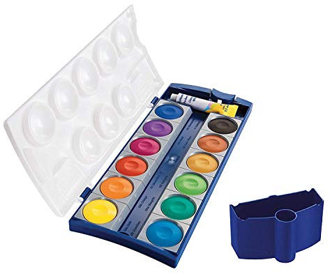 Wasserbox 808246 für Pelikan Deckfarbkasten Schul-Standard blau (Wasserbox, Deckfarbkasten 12 Farben, 1)