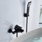 Huin Mitigeur de baignoire cascade de salle de bain ORB Robinet de douche baignoire noir avec douchette en plastique ABS