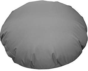 chilly pilley Sitzsack Beanbag Sessel mit EPS Perlen Füllung Riesensitzsack Sitzsäcke Indoor & Outdoor wasserfest multifunktional für Kinder und Erwachsene viele Farben (Grau, Ø 100 cm)