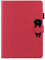 Kedic Coque iPad Mini 5, Housse de Protection iPad Mini 4, Étui Compatible avec iPad Mini 3, iPad Mini 2 et iPad Mini, Étui à Rabat avec Support Fonction, Rouge