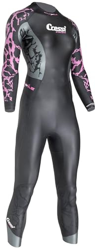 Cressi Women's Kuwae Lady Monopiece Swimsuit 2/3/4mm, Schwarz/Flieder, XL/5, Cressi Kuwae Lady Monopiece Swimsuit 2/3/4mm