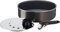 Tefal Ingenio L1509002 Set of 3 Sauté Pan 24 cm with Lid 20/26 cm with Removable Handle, Non-Induction, Non-Stick Coating, Stackable, Dishwasher Safe, Easy Plus