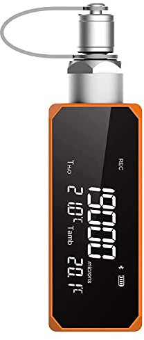 Elitech VGW-Mini Medidor de Vacío Medidor de Vacío Digital - 1/4 SAE - 1 a 19,000 micrones - Medidor de Vacío Digital Medidor de Vacío Digital para HVAC de Automóvil