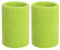 Handgelenk-Schweißband – 10 cm (4 Zoll) Sport-Armbänder, elastische Sport-Armbänder, Dicke Cotto-Armbänder für Gymnastik, Basketball, Tennis, Fußball (1 Paar) (Blau) (Neon Green)
