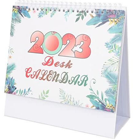 Operitacx Monatskalender Englisch Tischkalender Wandkalender Büro Kalender Aus Hochwertigem Neujahrs-tischkalender Bürobedarf