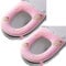 2 Pieces Thicker Bathroom Soft Toilet Seat Cover Pad with Handle Toilet Lid Cover Cushion Soft Thicker Washable Fits All Oval Toilet Seats