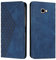 KOUYI Kompatible mit Samsung Galaxy A5 2017 / A520 Hülle, Retro Premium PU Leder Weich TPU Klapphülle Kartenfächer Magnetic Standfunktion Flip Wallet Shockproof Handyhülle (Blau)