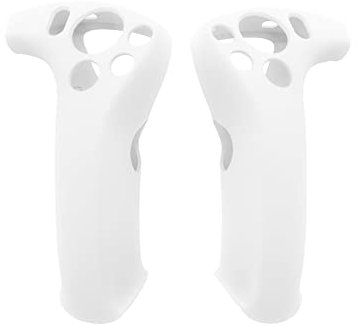 Controller-Griffabdeckung, kompatibel mit PSVR2, Silikon, Anti-Wurf-Controller, Schutzhülle, Controller-Zubehör, passend für PS VR2 (weiß)