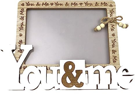 Tmianya Bilderrahmen, Tischdekoration, Heimdekoration, Hochzeitskleid, Bilderrahmen, Holz-Bilderrahmen, handwerkliche Dekoration 23xq13825 (Khaki, One Size)