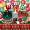 Vajilla para Fiestas Navideñas,Doyomtoy 70 piezas Juego de Fiesta de Navidad Globos de Navidad Platos Tazas Servilletas para Decoración de Fiesta de Navidad