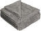 Betz Wohndecke BARI Kuscheldecke Flauschig Cord-Flanell XXL Größe 150x200 cm Farbe hellgrau