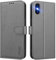 UITUIM Handyhülle für iPhone X/iPhone XS, Klapphülle Leder Hülle Klappbar Flip Case Cover mit Magnet Kartenfach Geldbörse Ständer Tasche Etui Schutzhülle Handytasche für iPhone X/iPhone XS,Grau