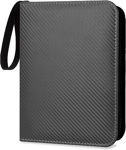 Etievort Sammelalbum Karten Groß,900 Karten Sammelkarten Album mit 9 Taschen 50 Seiten, Sammelmappe Karten Ordner Heft Groß Kapazität, Tragbar Wasserdicht PU Karten Halter, Geschenk für Kinder(C08)
