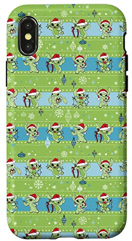 iPhone X/XS Disney Lilo & Stitch Holiday Santa Pattern Case