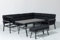 Gardissimo Hohe Dining Aluminium Lounge Nara Rechts grau, inklusive XL Bank und wasserabweisender Kissen