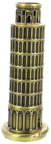 PRETYZOOM Schiefer Turm Von Pisa Ornament 6.30 Zoll Legierung Handwerksmodell Italienische Retro Desktop-Dekoration Für Zuhause Büro Party Geschenk