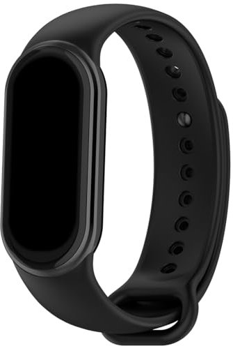 Pheant Sportarmband Kompatibel mit Xiaomi Smart Band 8 Armband Silikon Ersatzarmband für Damen Herren, Schwarz