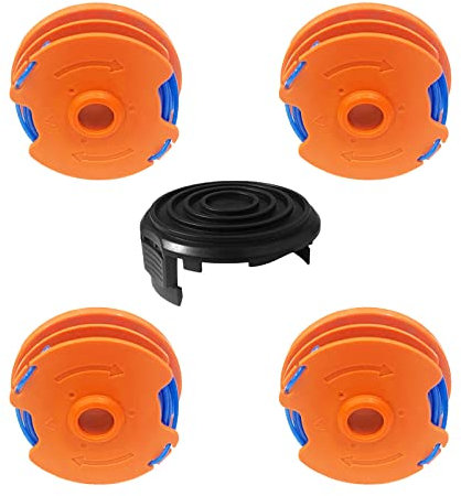 YWNYT WX100 String Trimmer Spool Line for Qualcast GT25 GGT350A1 GT30 GGT450A1, Replacement Trimmer Spool for Worx WG100E WG104E1, 1.65mm x 8.3M