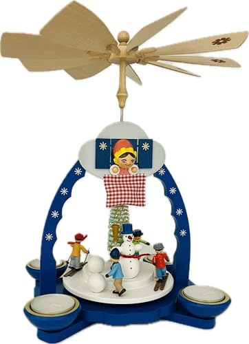 Richard Glaesser Pyramide Märchen Frau Holle für Teelicht und Kerzen aus Seiffen im Erzgebirge, 16021