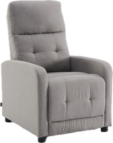 ASTAN HOGAR Sillón Relax con Reclinación Manual, Tapizado en Tela, Modelo Yum AH-AR31000TP, Taupe