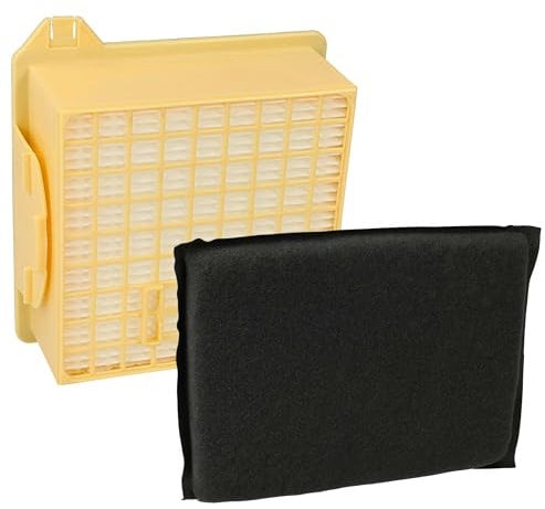 vhbw Filter-Set kompatibel mit Vorwerk Tiger 260, 300, 265, 270 Staubsauger - 2x Filter (HEPA-Filter, Aktivkohlefilter)