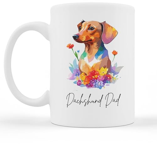Dachshund Gift Mug - Sausage Dog Gifts - Dachshund Dog Dad - Sausage Dog Dad - Gift for Dachshund - Dachshund Gift for Dad - Sausage Dog Gifts for Him - Dachshund Gifts for Men -Wiener Dog