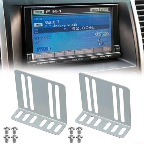 Car Stereo 2 DIN Cage, Installation Dash Kit Mounting Metal Fitting Cage for GPS Navigation Audio Video Device, Car DVD/CD Player Mounting Tool