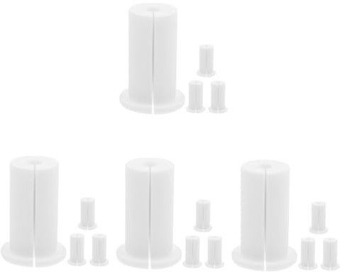 Angoily 4sets Cable Holes Grommets Silicone Protector Wall Grommets for Cables 4pcs*4