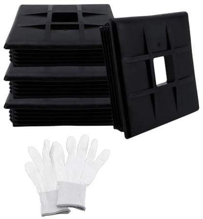 XINgjyxzk ABS Stoßstangenstopfen 4 Zoll Quadratisch Weicher Schutz Rissbeständiger Stoßstangenschutz Einfache Installation Für Die Lagerung Von Abwasserschläuchen