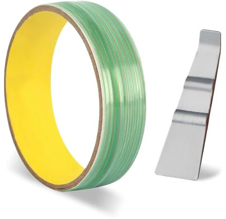 EIH1 10M Tape, mit 1 Spachtel, Messerloses Klebeband Kratzfrei für Vinylfolie Messerloses Schneideband, No-Cut Kratzerfrei Schneideband Folie Messerlos Schneiden für Car Wrapping Vinylfolie