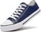 Women's Ladies Girls Canvas Low Top Lace Up Trainers Sneakers Pumps Plimsolls Size UK 3-8 (Navy, UK Footwear Size System, Adult, Women, Numeric, Medium, 7)