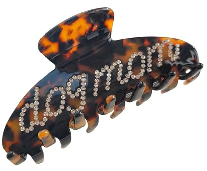 The RPZL Premium Acetate Big Hair Accessory | Oversized Claw Clip for Thick and Thin Hair | Stylish Hair Jaw Clip for Women and Girls (Dog Mom Tortoise)