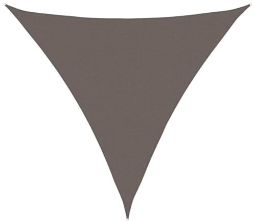 HOMTAKIE Parasol en PEHD Triangulaire 5x5x5 m Anthracite